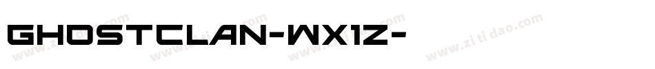 GhostClan-Wx1z字体转换