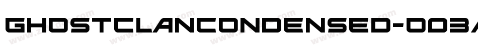 GhostClanCondensed-O03A字体转换