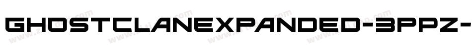 GhostClanExpanded-3pPZ字体转换