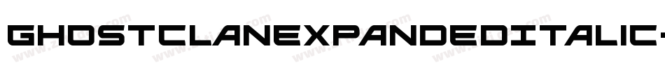 GhostClanExpandedItalic-xEa8字体转换