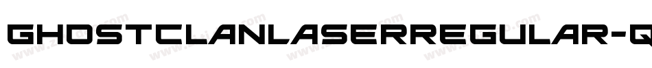 GhostClanLaserRegular-qgvx字体转换