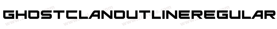 GhostClanOutlineRegular-Gm7y字体转换