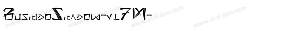 BushidoShadow-vl7M字体转换