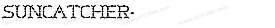 Suncatcher字体转换
