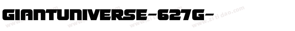 GiantUniverse-627g字体转换