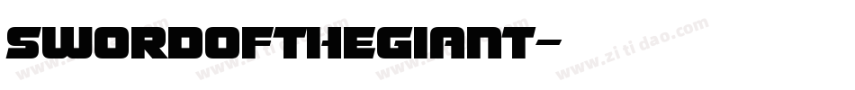 SwordoftheGiant字体转换