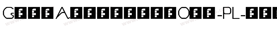 GillAlternateOne-PL字体转换