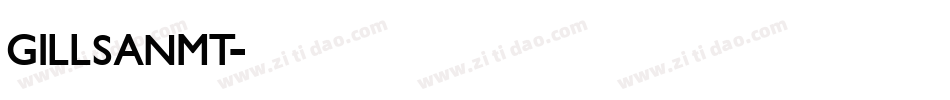 GILLSANMT字体转换