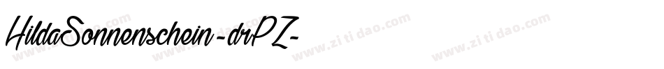 HildaSonnenschein-drPZ字体转换