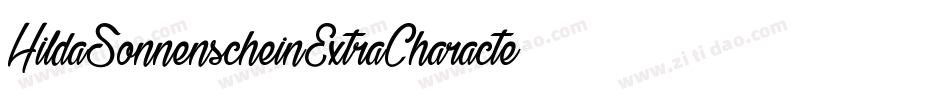 HildaSonnenscheinExtraCharacters-LV13字体转换
