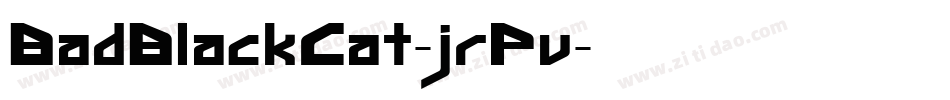BadBlackCat-jrPv字体转换