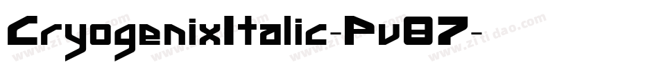 CryogenixItalic-Pv87字体转换