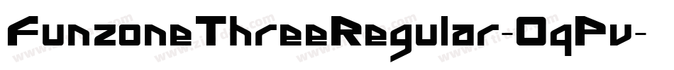 FunzoneThreeRegular-0qPv字体转换