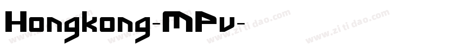 Hongkong-MPv字体转换