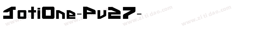 JotiOne-Pv27字体转换