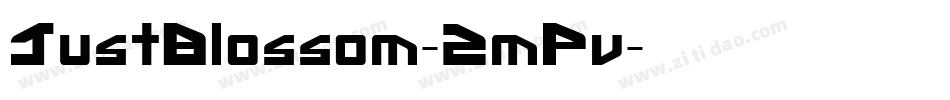 JustBlossom-2mPv字体转换