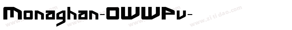 Monaghan-0WWPv字体转换