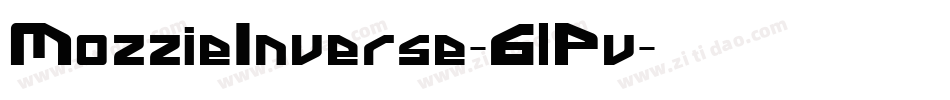 MozzieInverse-6lPv字体转换