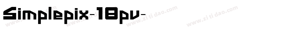 Simplepix-18pv字体转换