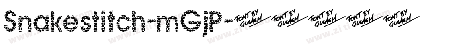 Snakestitch-mGjP字体转换