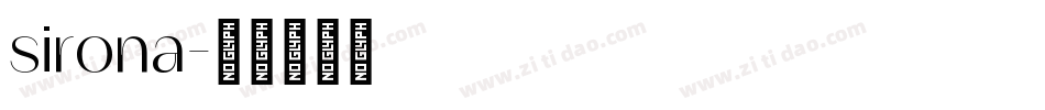 sirona字体转换