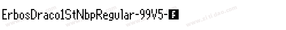 ErbosDraco1StNbpRegular-99V5字体转换
