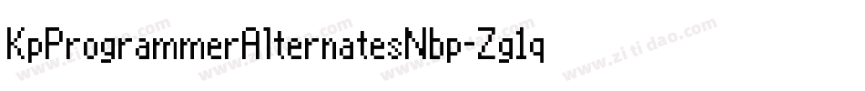 KpProgrammerAlternatesNbp-Zg1q字体转换