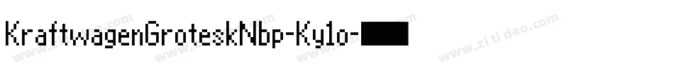 KraftwagenGroteskNbp-Ky1o字体转换