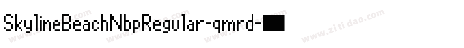 SkylineBeachNbpRegular-qmrd字体转换