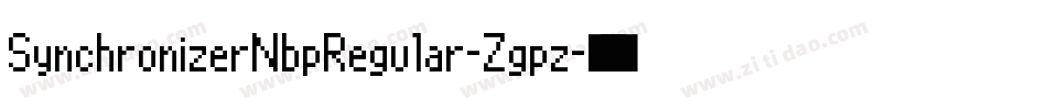SynchronizerNbpRegular-Zgpz字体转换