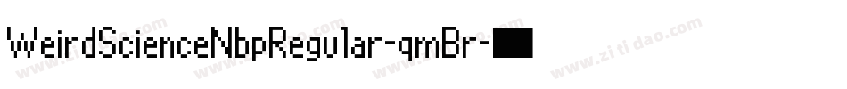 WeirdScienceNbpRegular-qmBr字体转换