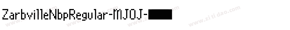 ZarbvilleNbpRegular-MJOJ字体转换