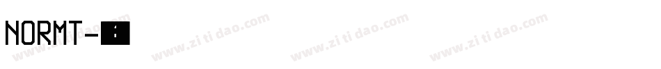 NORMT字体转换