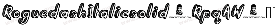 RoguedashItalicsolid-RpqAW字体转换