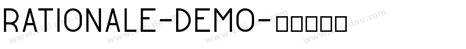 Rationale-demo字体转换