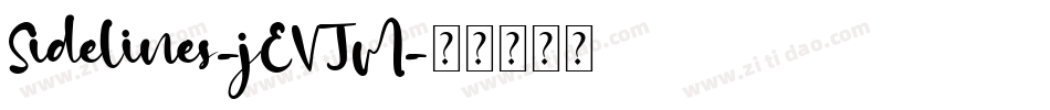 Sidelines-jEVJM字体转换