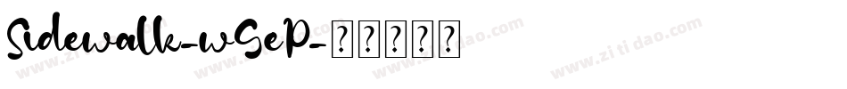 Sidewalk-wGeP字体转换