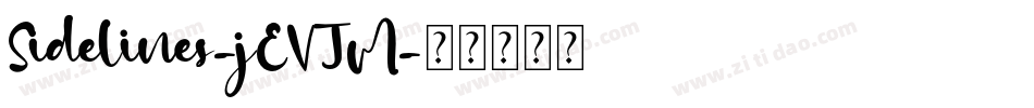 Sidelines-jEVJM字体转换