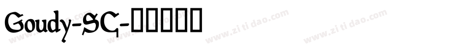 Goudy-SC字体转换