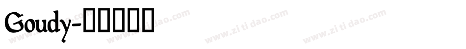 Goudy字体转换