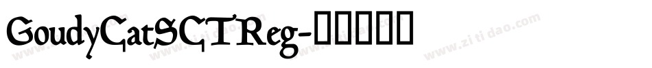 GoudyCatSCTReg字体转换