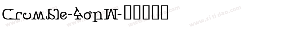 Crumble-4opW字体转换