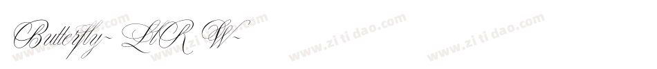 Butterfly-LlRW字体转换