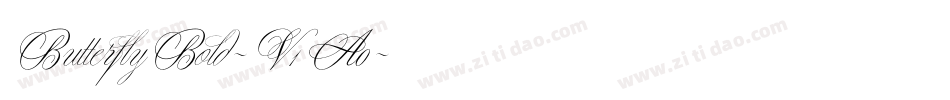 ButterflyBold-V1A0字体转换