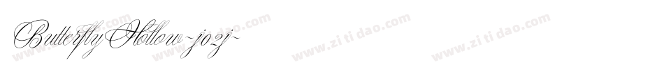 ButterflyHollow-j02j字体转换