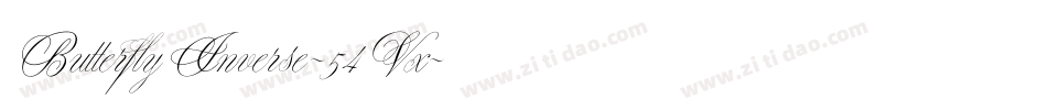 ButterflyInverse-54Vx字体转换