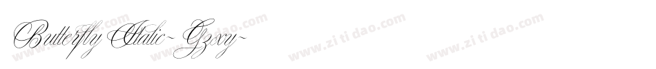ButterflyItalic-Gzxy字体转换