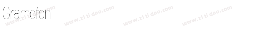 Gramofon字体转换