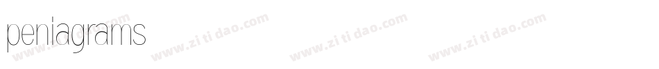 peniagrams字体转换