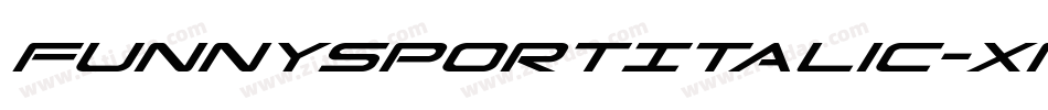 FunnySportItalic-Xmj9字体转换